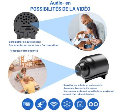 Caméra Full HD Minieye - Nouveau Tech - Haute définition et visibilité optimale