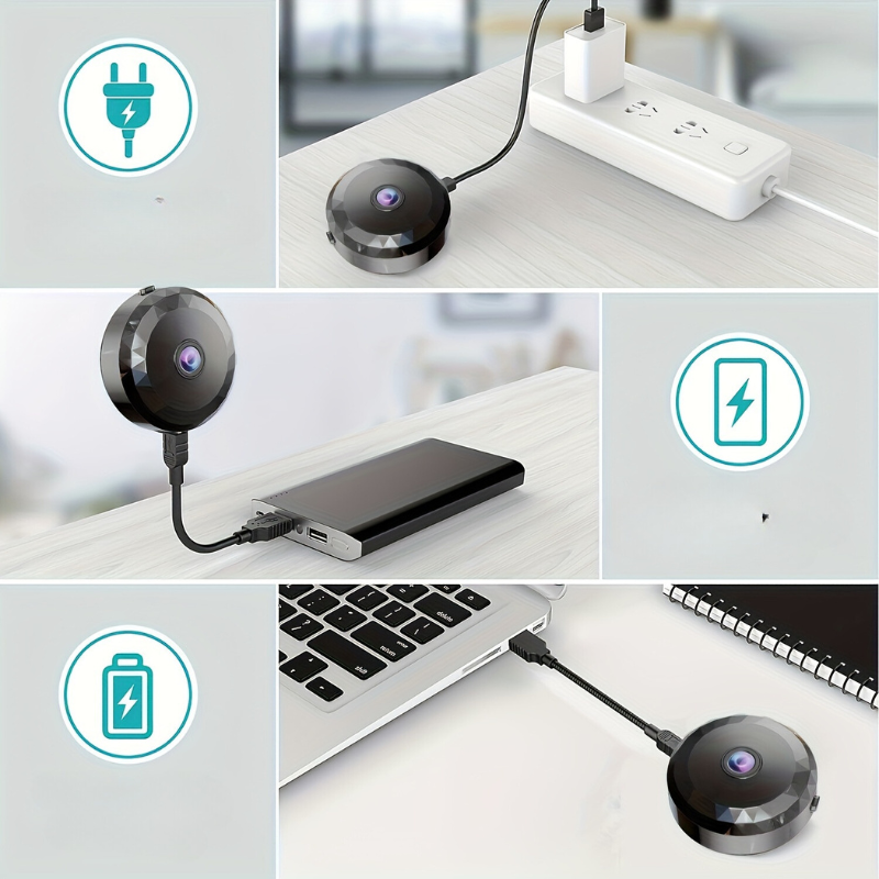 SecurEye Mini Caméra HD - Solution de surveillance compacte 1080P - Nouveau Tech - Caméra ultra discrète