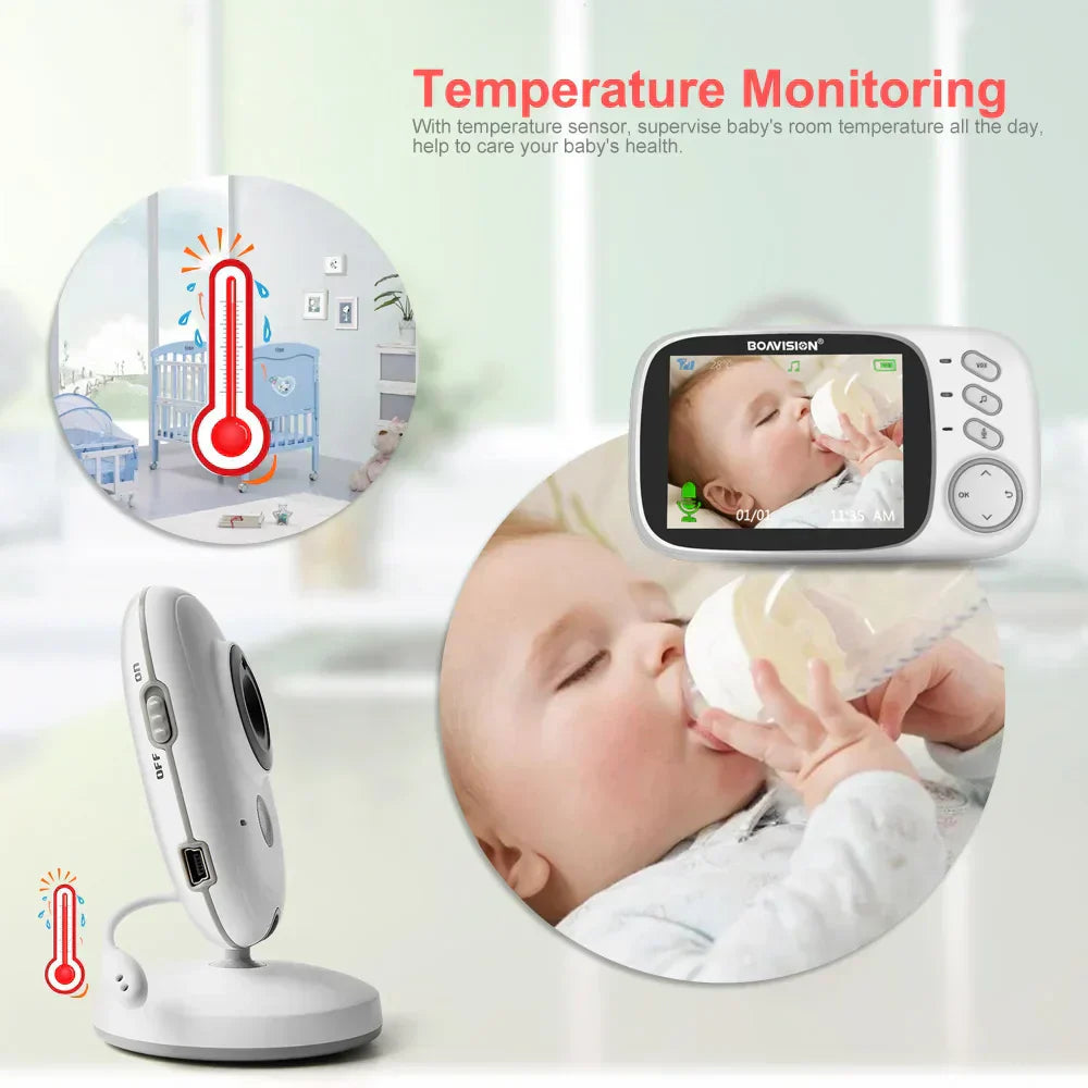 BabyEye Surveillance Bébé Intelligente - Moniteur Vidéo pour Connexion Claire - Nouveau Tech - Surveillance de bébé haute