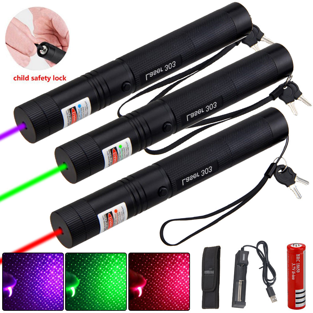 Laserpointer rechargeable 303 - Haute performance - Nouveau Tech - Laser visible USB - Idéal pour les présentations